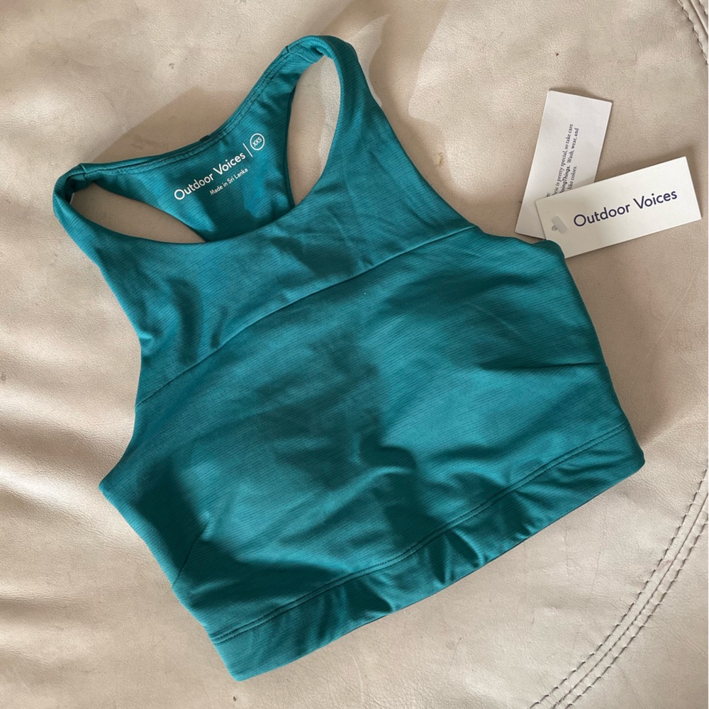 NWT Outdoor Voices Size XXS Jasper Move Free Crop Top  Retail $48